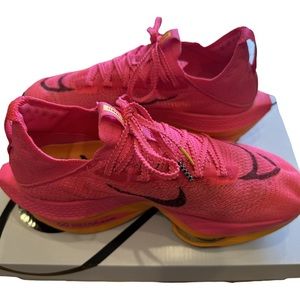 Nike Air Zoom Alphafly Next 2% running shoes. Womens 8.5 or Men’s 7. Worn twice